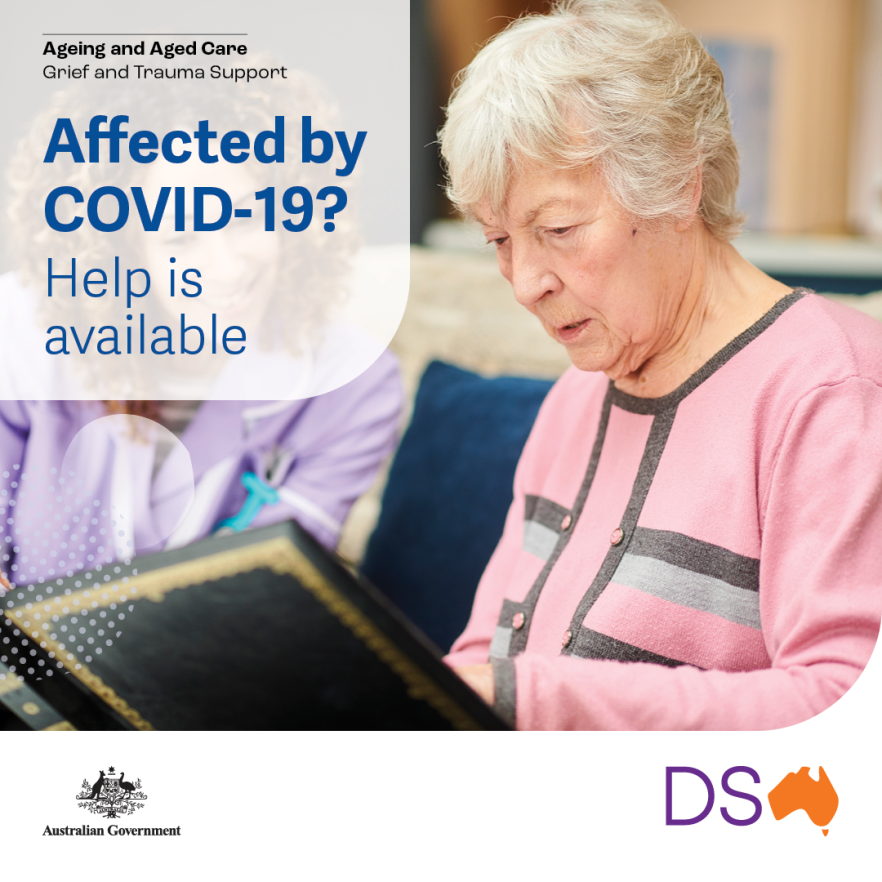 Grief and trauma support – social media image – recipient – Dementia Support Australia