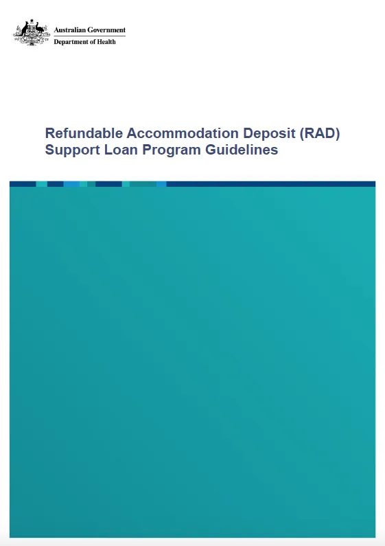 RAD Support Loan Program Guidelines cover image