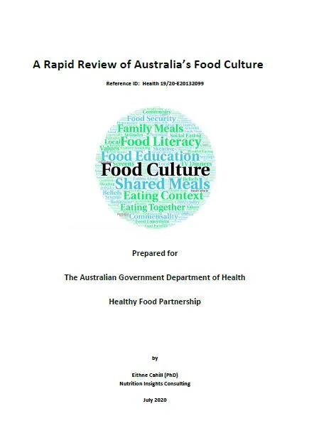 A Rapid Review of Australia’s Food Culture cover