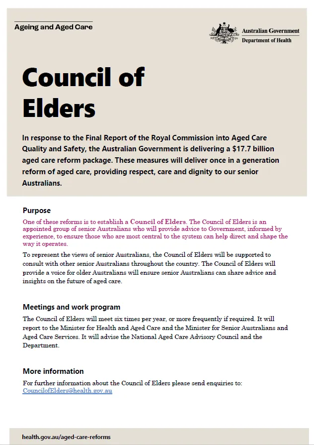 Aged Care Council of Elders