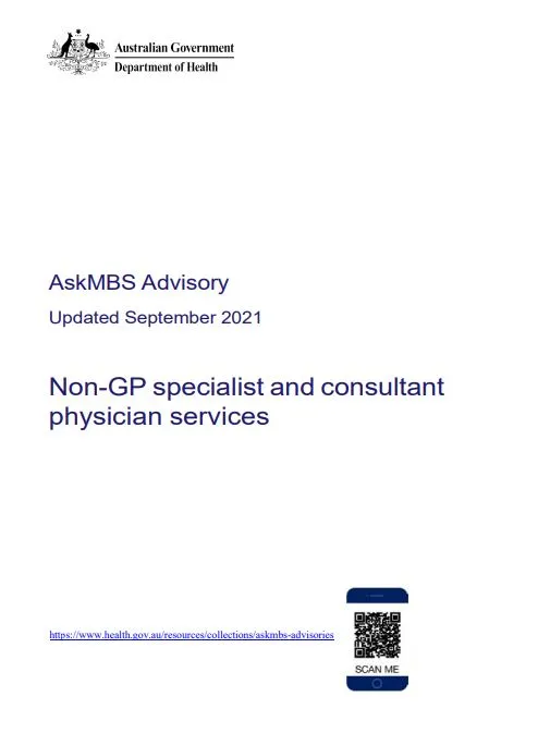 Cover of AskMBS Advisory non-gp specialist