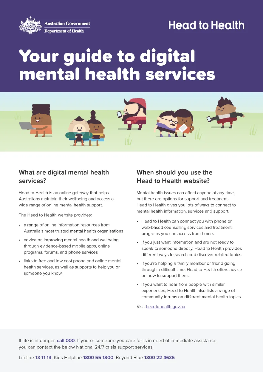 Care for your health – mental health fact sheet
