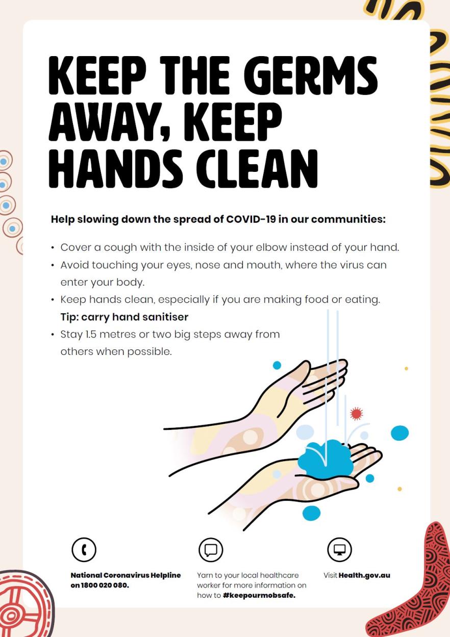 Keep hands clean – poster
