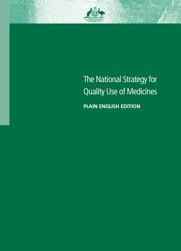 Cover image for National Strategy for Quality Use of Medicines
