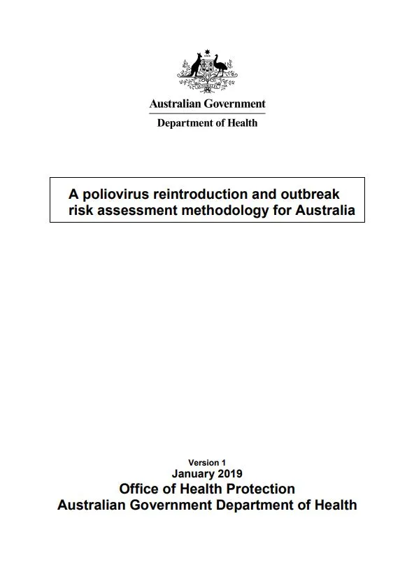 A poliovirus reintroduction and outbreak risk assessment methodology for Australia