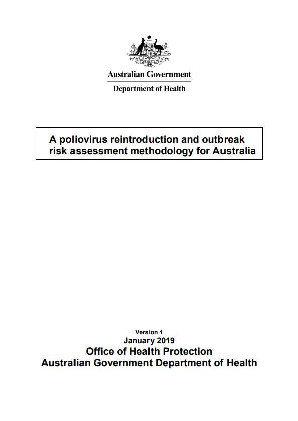 A poliovirus reintroduction and outbreak  risk assessment methodology for Australia