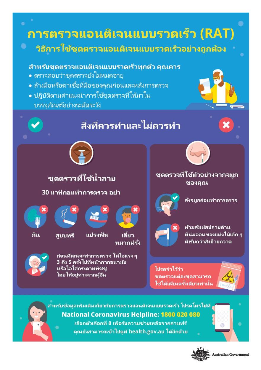 วิธีการใช้ชุดตรวจแอนติเจนแบบรวดเร็วอย่างถูกต้อง  
