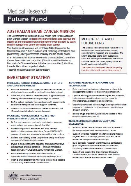 Brain Cancer Research Roadmap