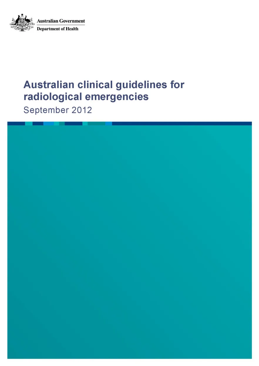 Australian Clinical Guidelines for Radiological Emergencies