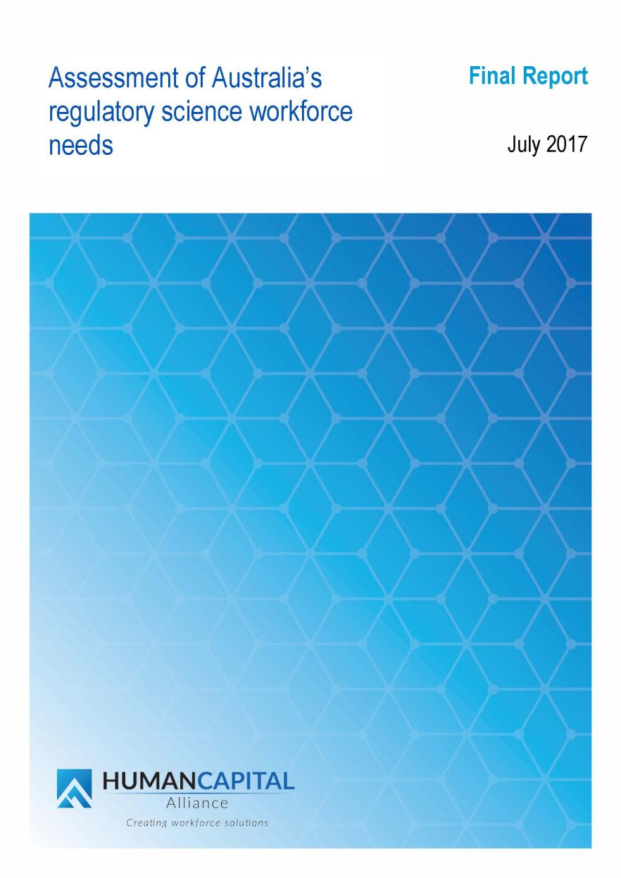 Cover image for Assessment of Australia’s regulatory science workforce needs