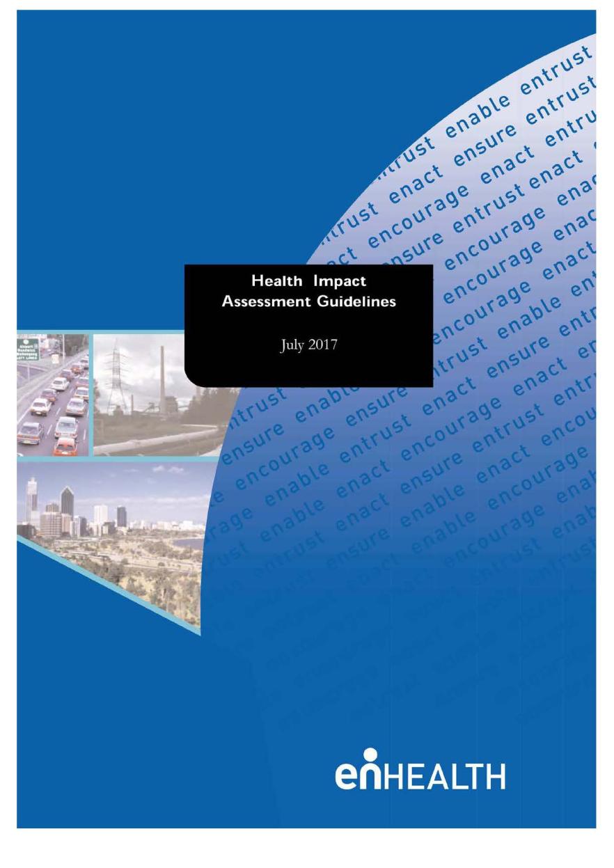 Cover image for enHealth guidance – Health impact assessment guidelines