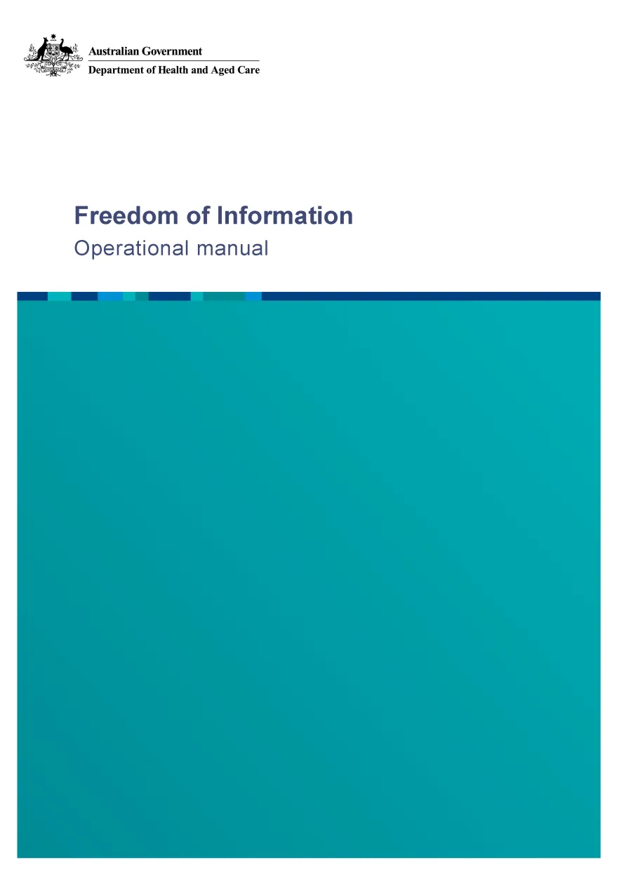 Freedom of Information (FOI) – Operational manual 2021-2025 (July 2022).