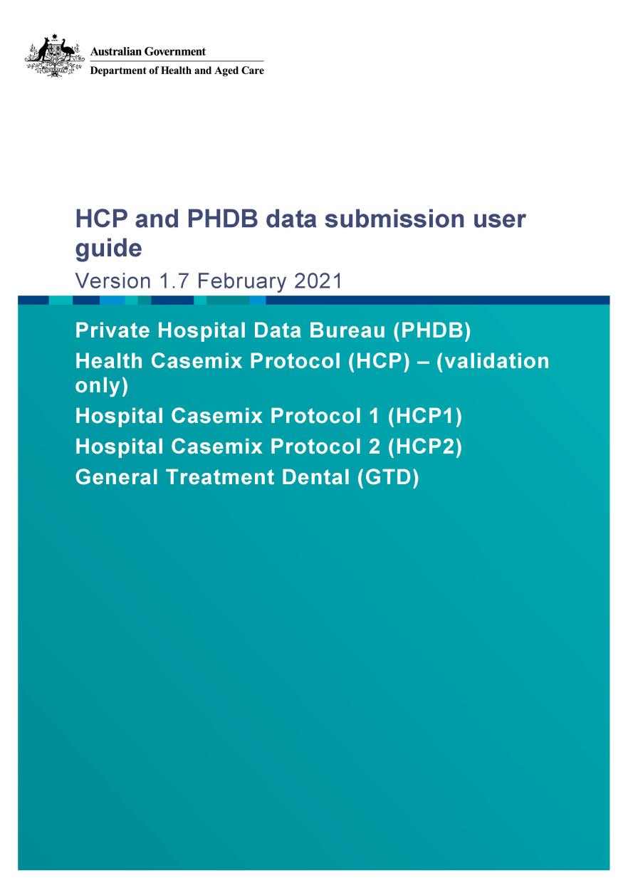 HCP and PHDB data submission user guide