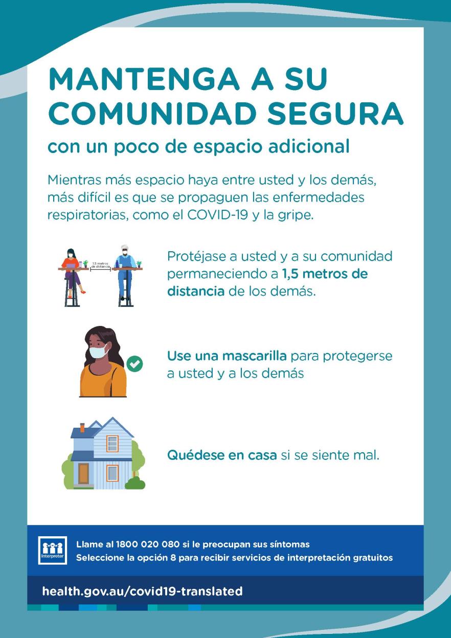 Mantenga a su comunidad segura con un poco de espacio adicional