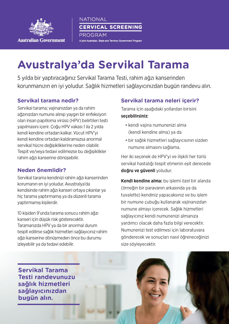 NCSP Information Sheet A4 size Turkish
