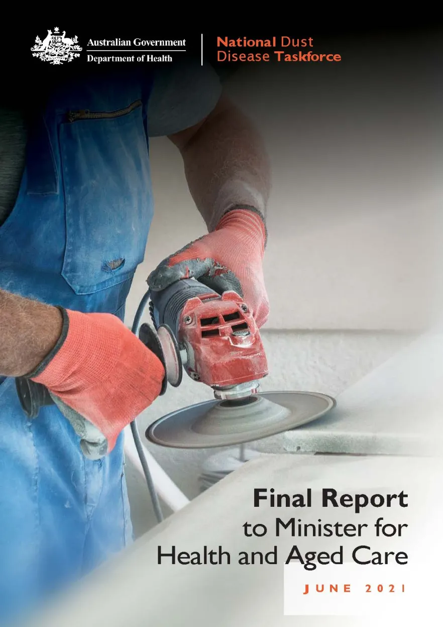 Cover image for National Dust Disease Taskforce – Final report