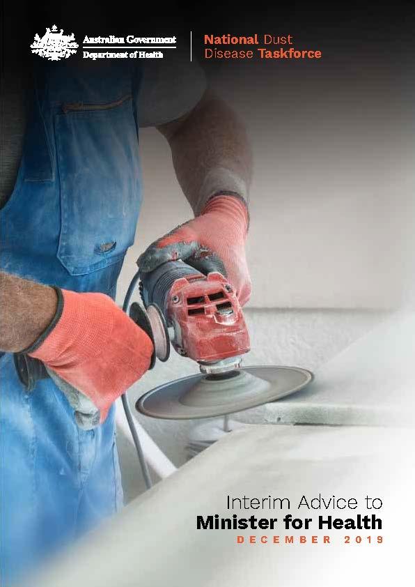 Cover image of National Dust Disease Taskforce – Interim advice to Minister for Health