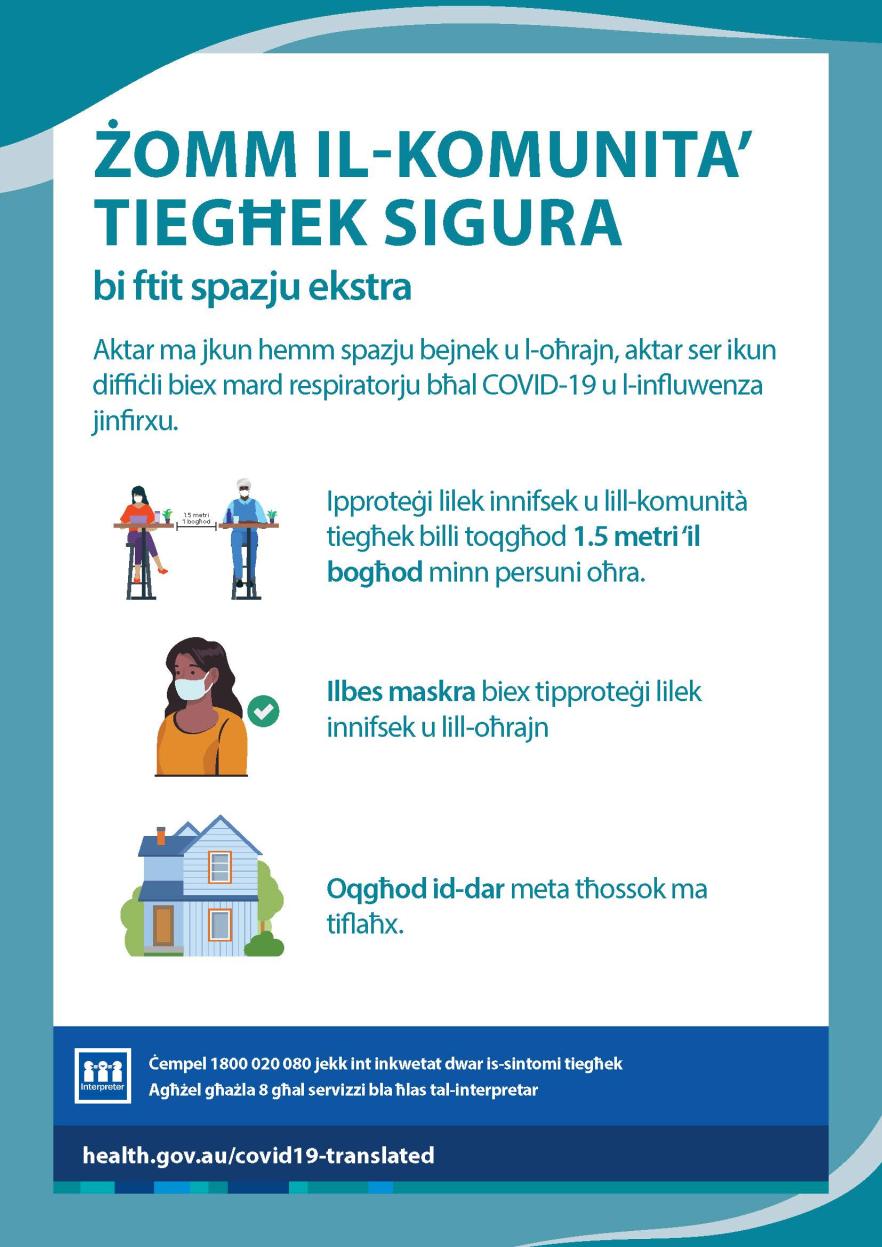 Żomm il-komunità tiegħek sigura bi ftit spazju ekstra