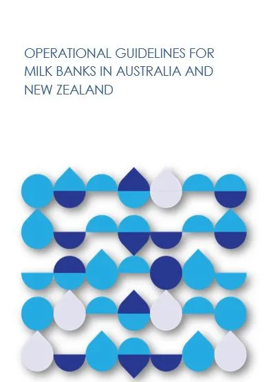 Cover for Operational guidelines for milk banks in Australia and New Zealand