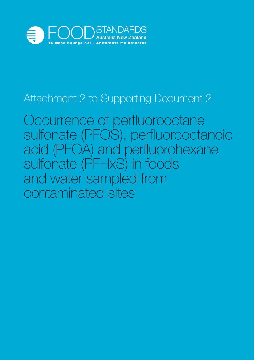 Cover image for Perfluorinated chemicals in food – dietary exposure assessment – occurrence data report