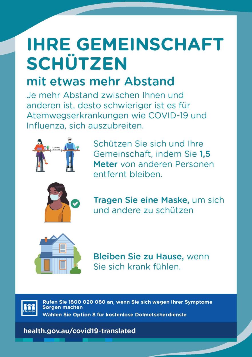 Schützen Sie Ihre Gemeinschaft mit etwas mehr Abstand