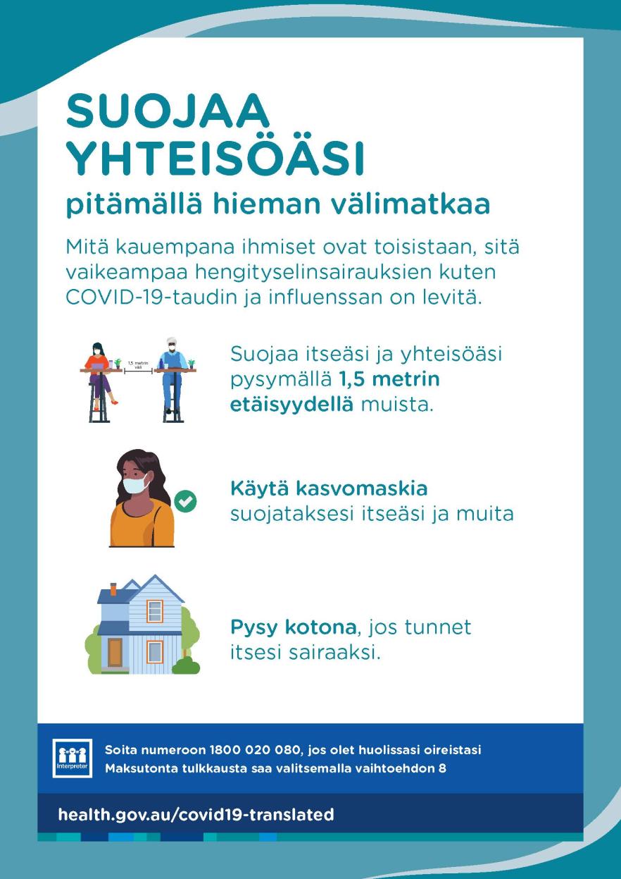 Suojaa yhteisöäsi pitämällä hieman välimatkaa