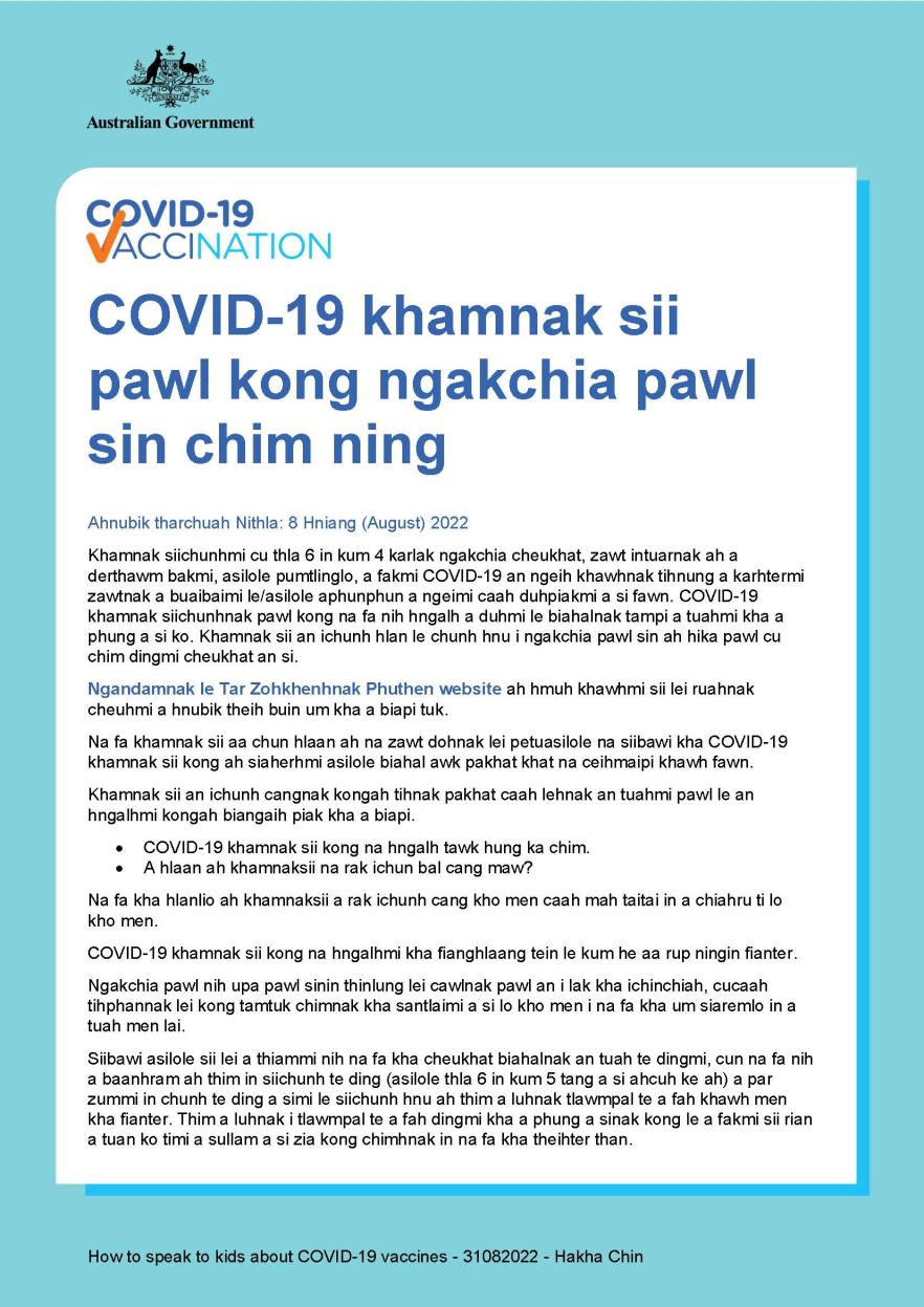 COVID-19 khamnak sii pawl kong ngakchia sin chim ning