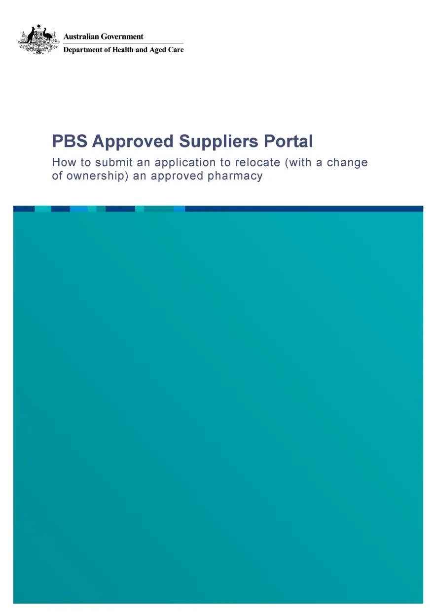 PAP103a - How to submit an online application to relocate (with a change of ownership) cover