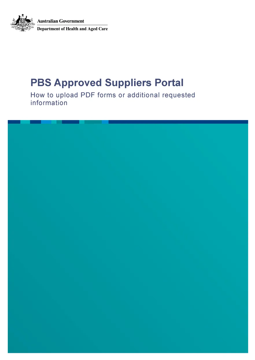 PAP106 How to upload PDF forms or additional requested information cover