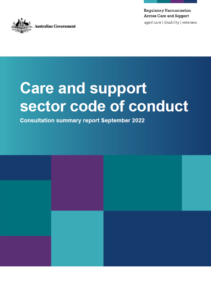 Care and Support Sector Code of Conduct Consultation – Summary Report