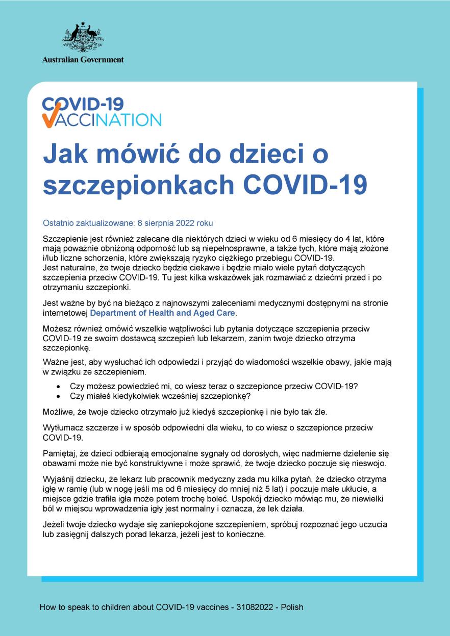 Jak mówić do dzieci o szczepionkach COVID-19