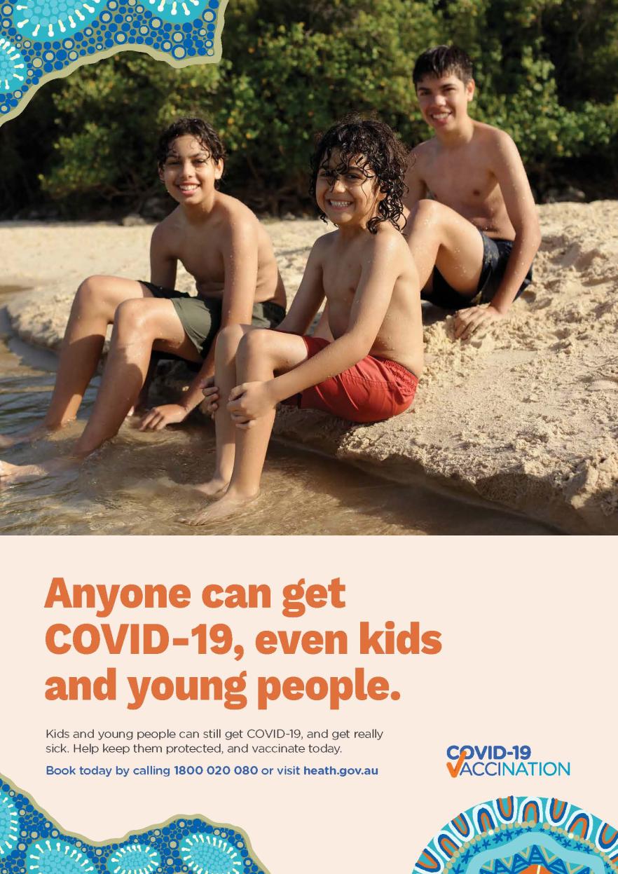 COVID-19 vaccination – Anyone can get COVID-19, even kids and young people (Aboriginal and Torres Strait Islander people)