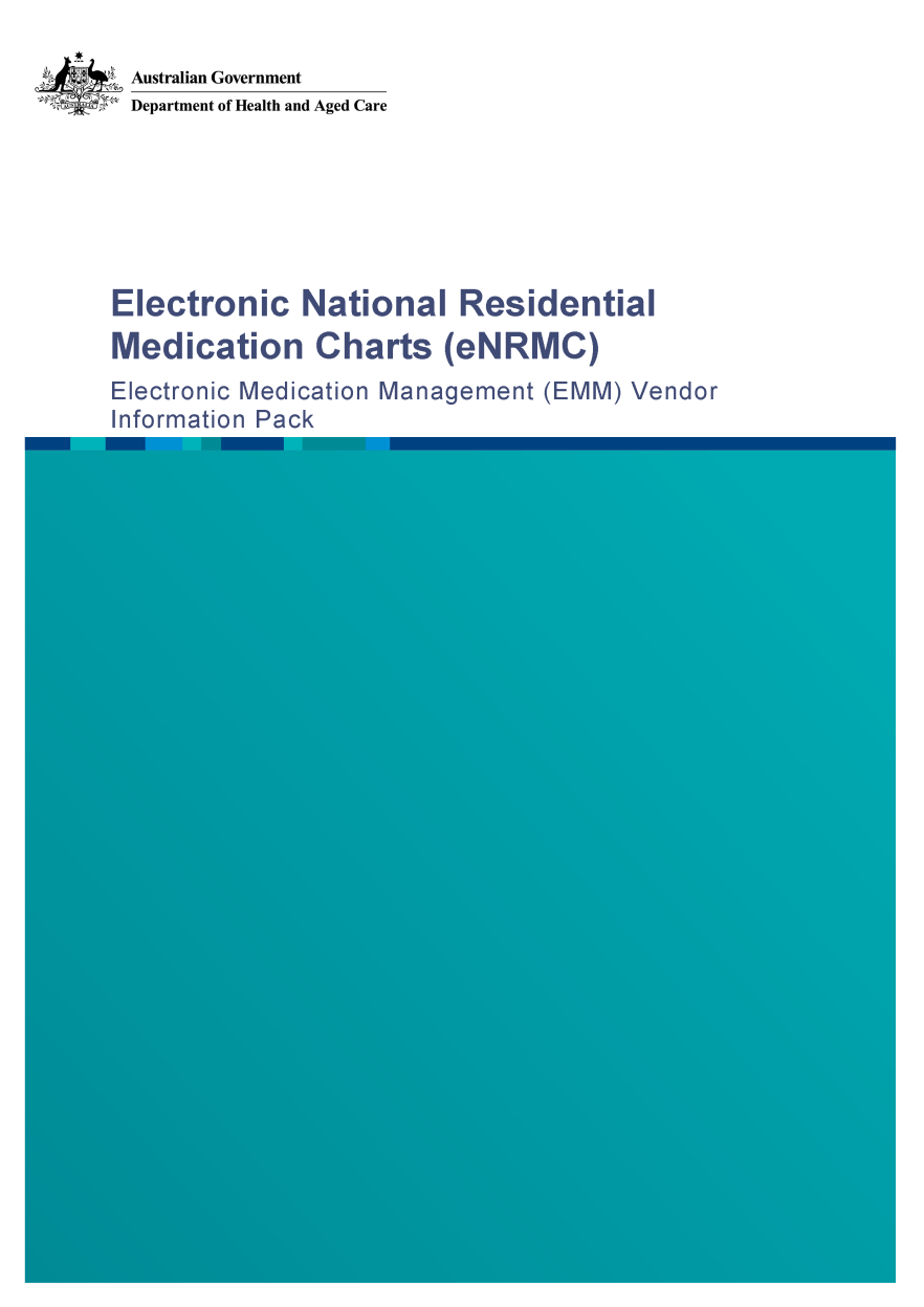 eNRMC Electronic Medication Management (EMM) Vendor Information Pack