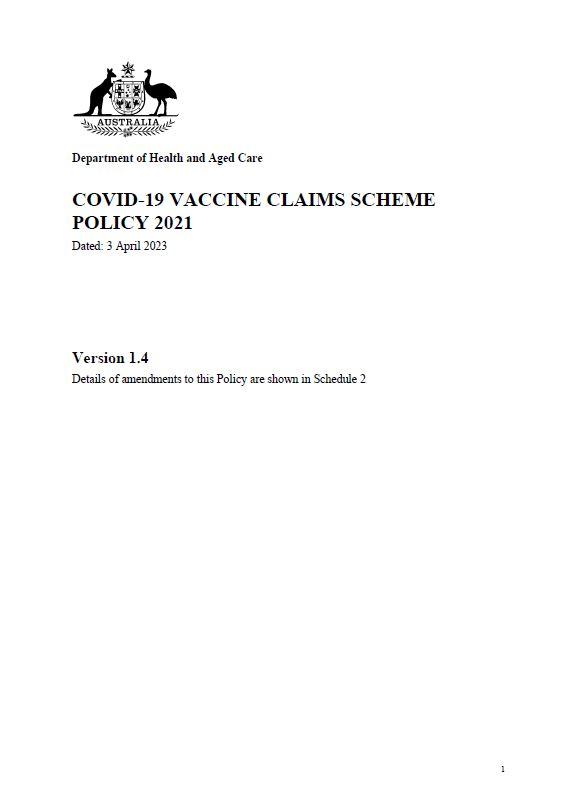 COVID-19 Vaccine Claims Scheme resources