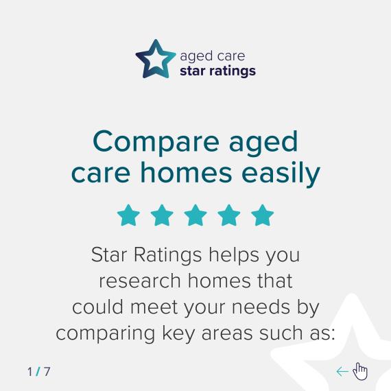 Star Ratings for residential aged care – Social media tiles
