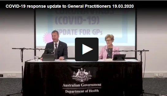 COVID-19 response update webinar cover image
