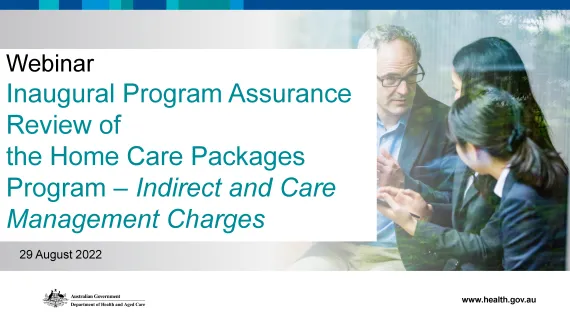 Key findings from the first Home Care Packages Program review
