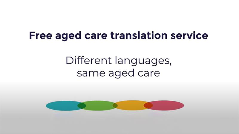 Free aged care translation service video thumbnail
