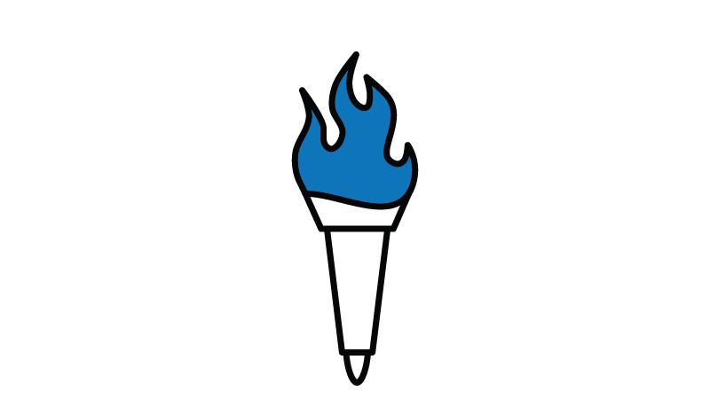 Olympic torch icon