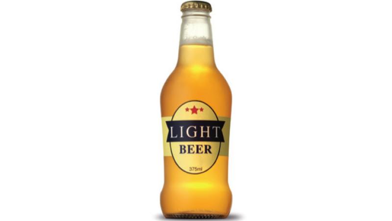 Bottle of light beer