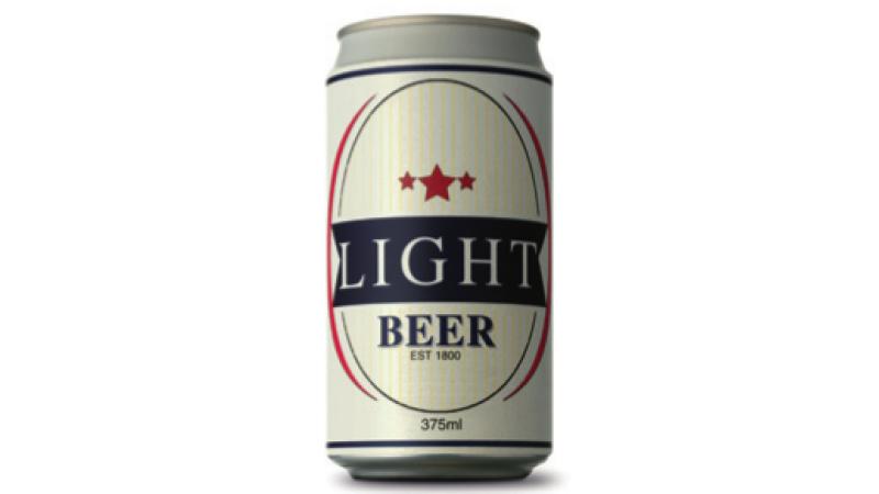 Can of light beer