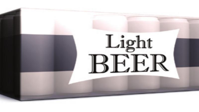 Case of light beer