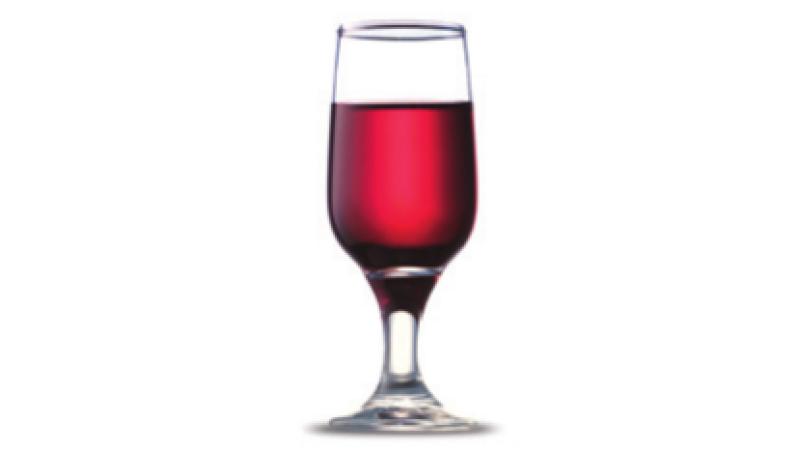 Glass of port