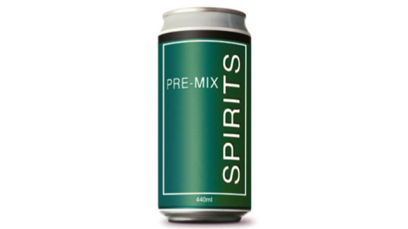Large can of full strength premix spirits