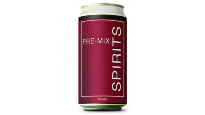 Large can of high strength premix spirits