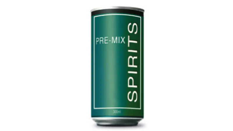 Medium can of full strength premix spirits