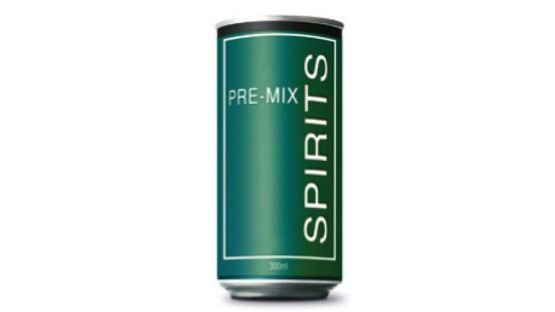 Medium can of full strength premix spirits