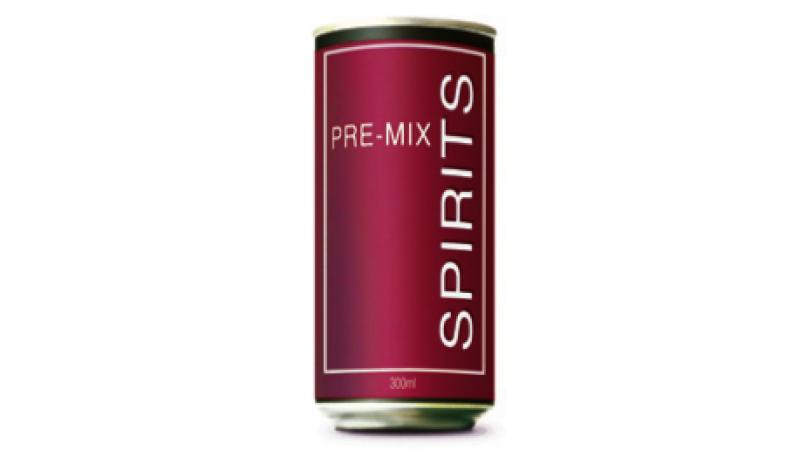 Medium can of high strength premix spirits