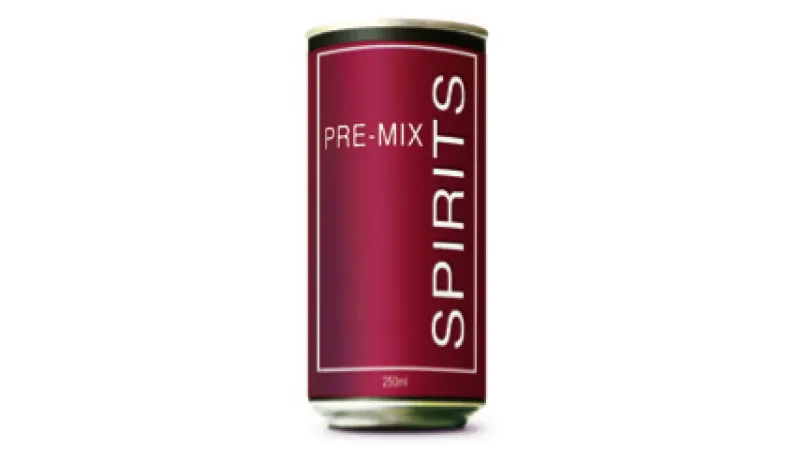 Small can of high strength premix spirits