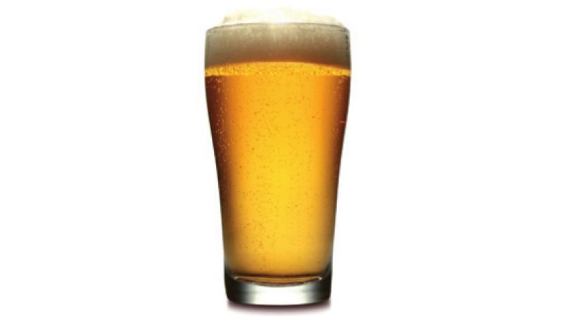 Small glass of beer
